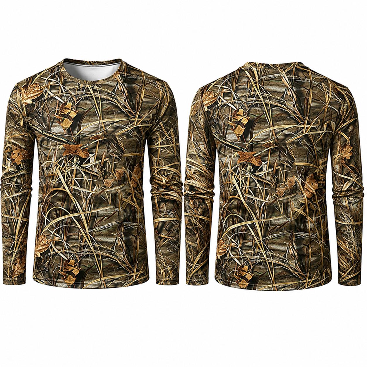 Men Quick Dry Camo Long Sleeve - Heavy Equipment Operator Shirts ulasan dan harga