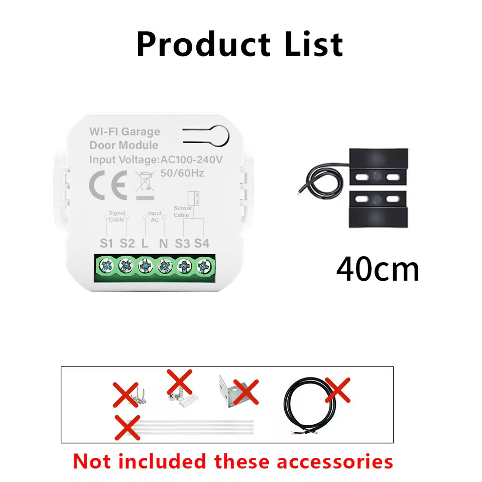 Smart Tuya WiFi Garage Door Sw - Heavy Equipment Garage ulasan dan harga