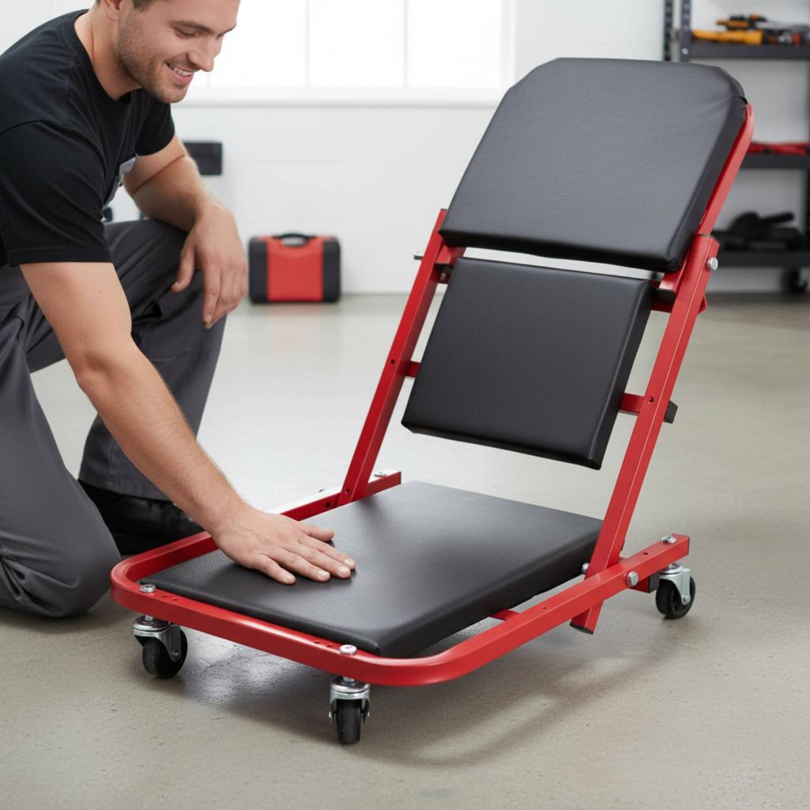 Folding Creeper Seat Foldable  - Heavy Equipment Garage ulasan dan harga