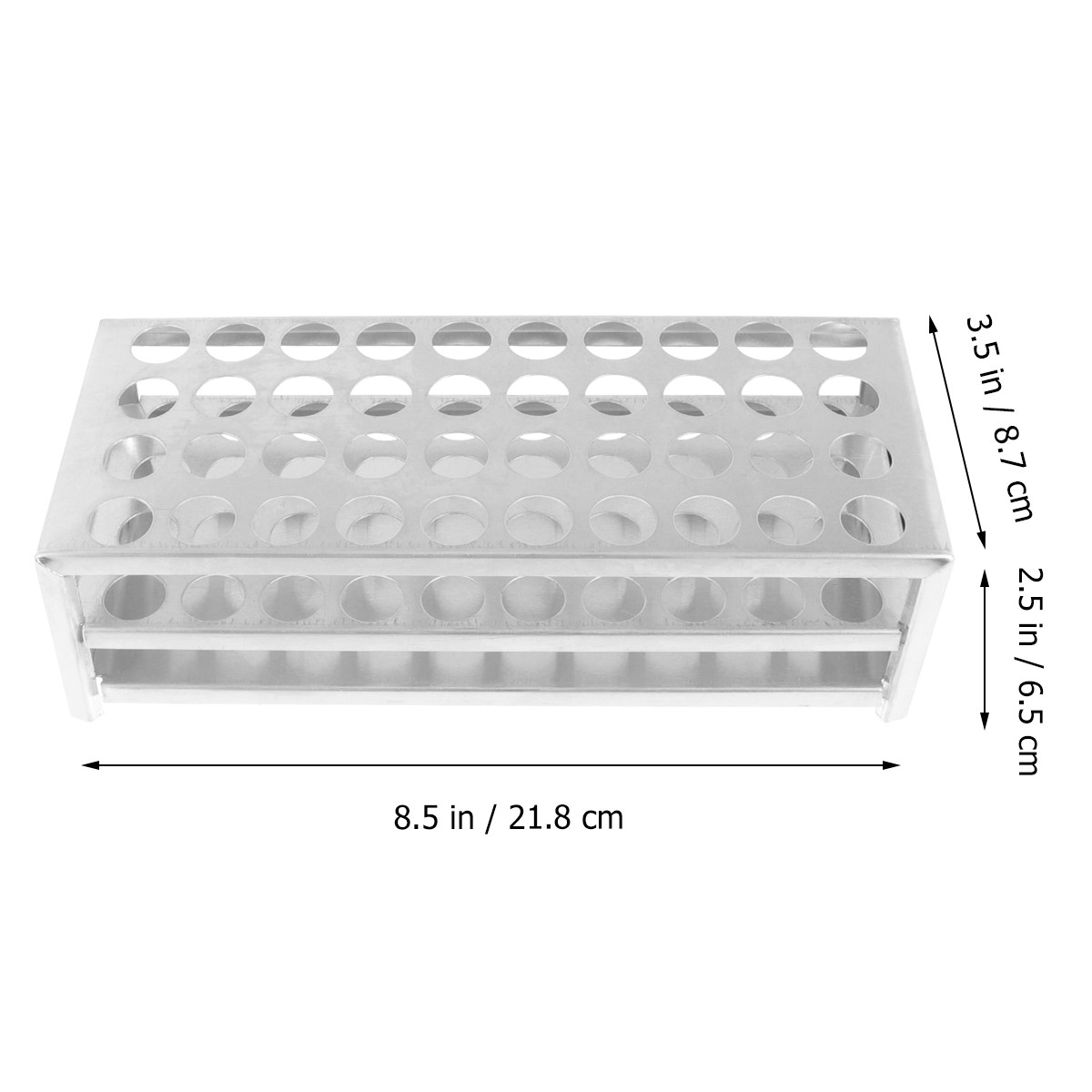 Test Tube Rack Aluminum 40x15. - Heavy Equipment Education ulasan dan harga