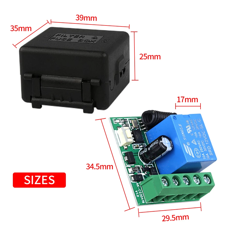 DC12V 1CH 10A Relay Receiver T - Heavy Equipment Garage ulasan dan harga